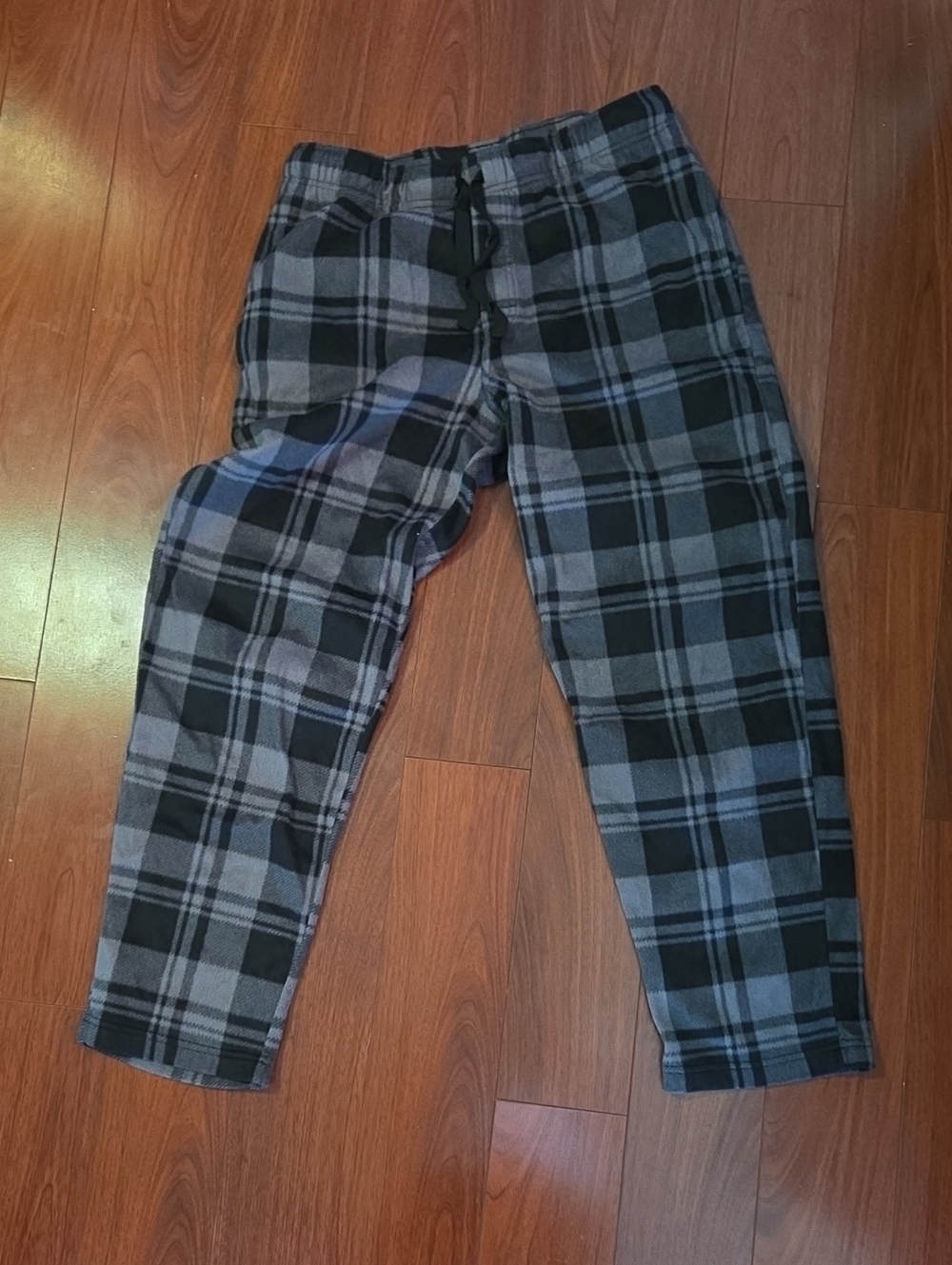 George Black & Gray Plaid Pajama Pants